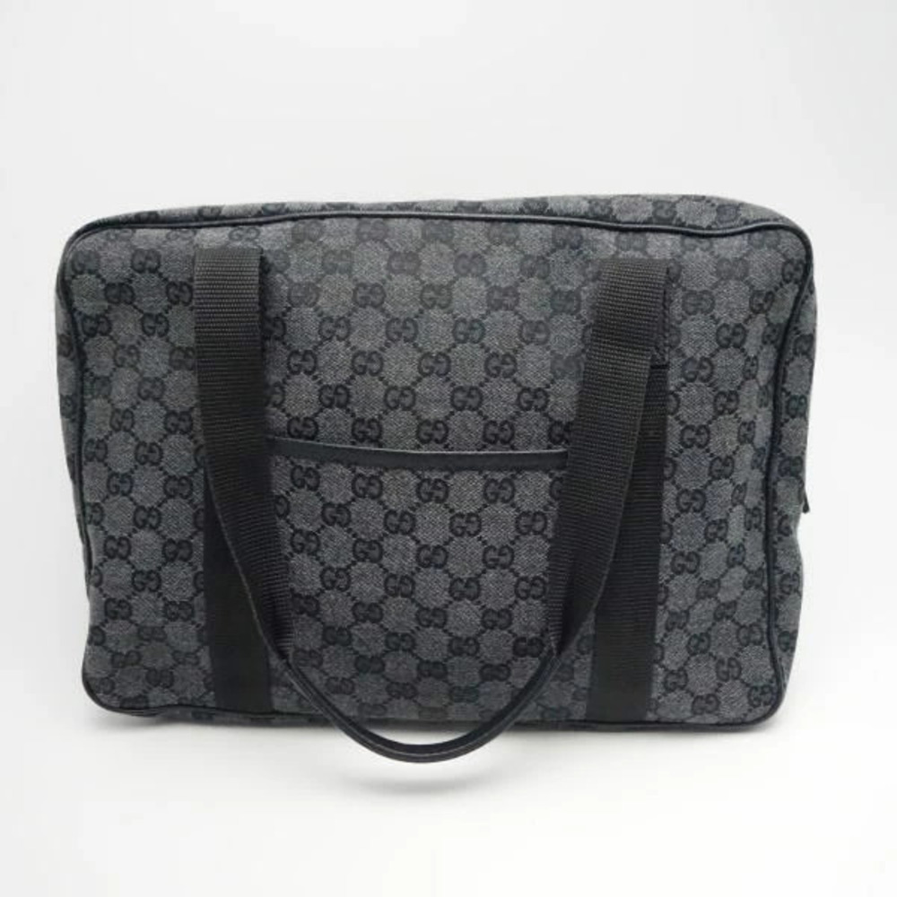 Gucci Tote bag Canvas Gray Black